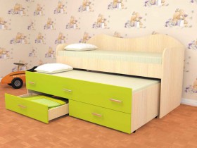 Кровать детская Нимфа двухместная 2.0 Венге/Дуб молочный в Колпашево - kolpashevo.katalogmebeli.com | фото 2