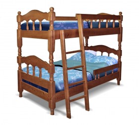 Детская двухъярусная кровать Точенка Венге 2 Распродажа в Колпашево - kolpashevo.katalogmebeli.com | фото
