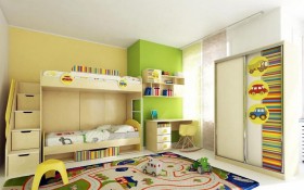 Детская комната Клаксон (Бежевый/корпус Клен) в Колпашево - kolpashevo.katalogmebeli.com | фото 3