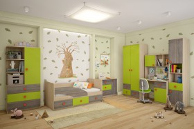 Детская комната Пуговка в Колпашево - kolpashevo.katalogmebeli.com | фото 1