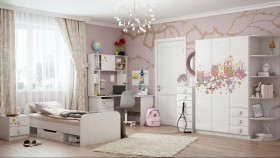 Детская комната Совушки (Белый/корпус Выбеленное дерево) в Колпашево - kolpashevo.katalogmebeli.com | фото 5