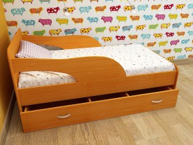 Кровать детская Максимка Млечный дуб/Венге в Колпашево - kolpashevo.katalogmebeli.com | фото 4