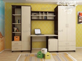 Детская Студент Комплект мебели (Дуб сонома/Белый) в Колпашево - kolpashevo.katalogmebeli.com | фото