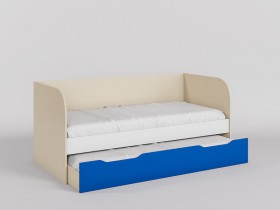 Диван-кровать Скай (Синий/Белый/корпус Клен) в Колпашево - kolpashevo.katalogmebeli.com | фото