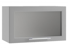 Гарда ПГС 600 шкаф верхний горизонтальный со стеклом Белый в Колпашево - kolpashevo.katalogmebeli.com | фото