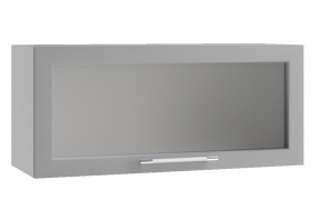 Гарда ПГС 800 шкаф верхний горизонтальный со стеклом Белый в Колпашево - kolpashevo.katalogmebeli.com | фото