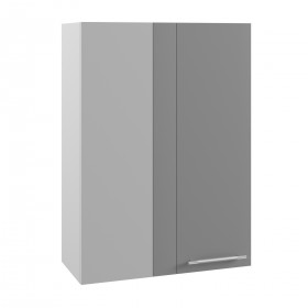 Гарда ВПУ 650 шкаф верхний угловой высокий (Белый/корпус Серый) в Колпашево - kolpashevo.katalogmebeli.com | фото