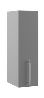 Шкаф верхний Капля П 200 (Белый глянец/Серый/левый) в Колпашево - kolpashevo.katalogmebeli.com | фото