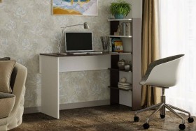 Компьютерный стол №3 (Венге/Белый) в Колпашево - kolpashevo.katalogmebeli.com | фото 1