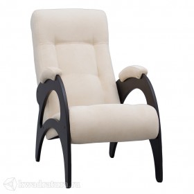 Кресло для отдыха Неаполь Модель 9 без лозы (Венге-эмаль/Ткань Ваниль Verona Vanilla) в Колпашево - kolpashevo.katalogmebeli.com | фото