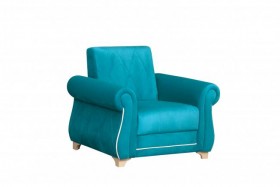 Кресло для отдыха Порто (велюр киви бирюза / микровельвет крем) в Колпашево - kolpashevo.katalogmebeli.com | фото