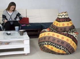 Кресло-груша Большое-Африка в Колпашево - kolpashevo.katalogmebeli.com | фото 4