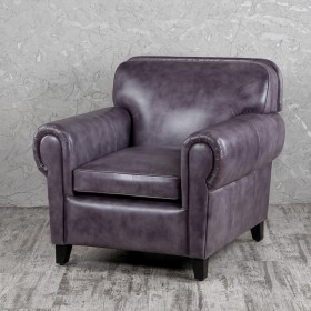 Кресло кожаное Элегант (Фиолетовый) в Колпашево - kolpashevo.katalogmebeli.com | фото 1