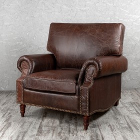 Кресло кожаное Лофт Аристократ (ширина 1100 мм) в Колпашево - kolpashevo.katalogmebeli.com | фото