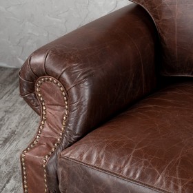 Кресло кожаное Лофт Аристократ (ширина 1100 мм) в Колпашево - kolpashevo.katalogmebeli.com | фото 5