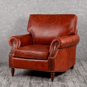 Кресло кожаное Лофт Аристократ (кожа буйвола) в Колпашево - kolpashevo.katalogmebeli.com | фото