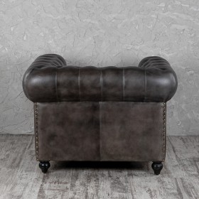 Кресло кожаное Лофт Честер (акация) в Колпашево - kolpashevo.katalogmebeli.com | фото 7
