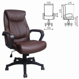 Кресло офисное BRABIX Enter EX-511 (коричневый) в Колпашево - kolpashevo.katalogmebeli.com | фото