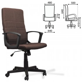 Кресло офисное BRABIX Focus EX-518 (коричневый) в Колпашево - kolpashevo.katalogmebeli.com | фото 1