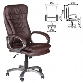 Кресло офисное BRABIX Omega EX-589 (коричневое) в Колпашево - kolpashevo.katalogmebeli.com | фото