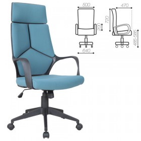 Кресло офисное BRABIX Prime EX-515 (голубая ткань) в Колпашево - kolpashevo.katalogmebeli.com | фото