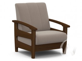 Кресло для отдыха Омега (орех лак/CATANIA COCOA) в Колпашево - kolpashevo.katalogmebeli.com | фото