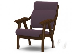 Кресло Вега-10 (орех лак/ULTRA PLUM) в Колпашево - kolpashevo.katalogmebeli.com | фото