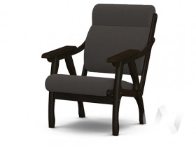 Кресло Вега-10 (венге лак/ULTRA GRAFIT) в Колпашево - kolpashevo.katalogmebeli.com | фото