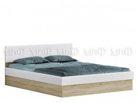 Кровать 1,4 спальня Фортуна (Дуб сонома/белый глянец) в Колпашево - kolpashevo.katalogmebeli.com | фото