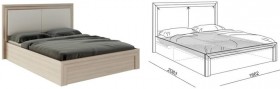 Кровать 1,6 Глэдис (М32) с подъемным механизмом Распродажа в Колпашево - kolpashevo.katalogmebeli.com | фото 2