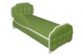 Кровать 160 Атлет 76 Зелёный (мягкий бортик) в Колпашево - kolpashevo.katalogmebeli.com | фото