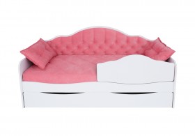 Кровать 170 серии Иллюзия Лайт 1 ящик 89 Розовый (подушки) в Колпашево - kolpashevo.katalogmebeli.com | фото 1