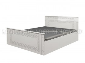 Кровать Афина-1 1,4 м (Белый/Белый глянец) в Колпашево - kolpashevo.katalogmebeli.com | фото