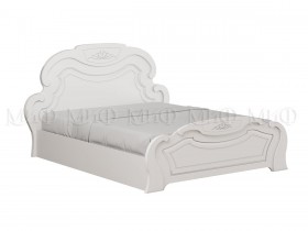 Кровать 1,4м Александрина (Белый/Белый глянец) в Колпашево - kolpashevo.katalogmebeli.com | фото