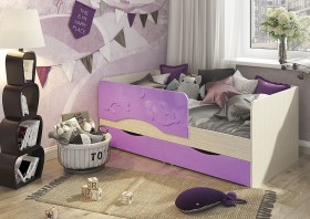 Кровать Алиса КР-812 1,6 Белфорд/Розовый металлик в Колпашево - kolpashevo.katalogmebeli.com | фото 3