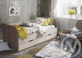 Кровать детская Балли 2-х уровневая (шимо темный/шимо светлый) в Колпашево - kolpashevo.katalogmebeli.com | фото