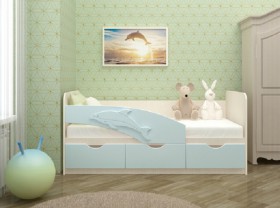 Кровать детская 1,6м Дельфин (Розовый металлик) в Колпашево - kolpashevo.katalogmebeli.com | фото