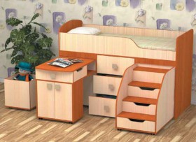 Кровать детская Фея 1.6 Венге/Дуб молочный в Колпашево - kolpashevo.katalogmebeli.com | фото 3