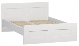 Кровать двухспальная Сириус 1600мм белый в Колпашево - kolpashevo.katalogmebeli.com | фото