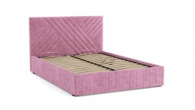 Кровать Гамма ш. 1400 (без основания для хранения) (велюр тенерифе розовый) в Колпашево - kolpashevo.katalogmebeli.com | фото 3