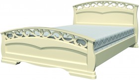 Кровать Грация-1 из массива сосны 1600*2000 Белый античный в Колпашево - kolpashevo.katalogmebeli.com | фото 20