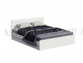Кровать Нэнси New 1,4м (Белый/белый глянец) в Колпашево - kolpashevo.katalogmebeli.com | фото 1