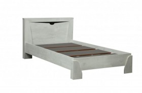 Кровать одинарная 33.07 с настилом "Лючия" (ш. 900)/(бетон пайн белый / венге / белый) в Колпашево - kolpashevo.katalogmebeli.com | фото 1