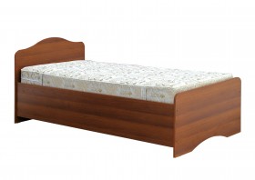 Кровать одинарная 900-1 без матраса (круглые спинки) Орех Таволато в Колпашево - kolpashevo.katalogmebeli.com | фото