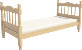 Кровать одинарная Аленка из массива сосны 800*1890 Сосна в Колпашево - kolpashevo.katalogmebeli.com | фото 3