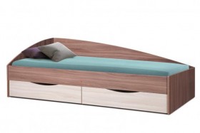 Кровать одинарная Фея-3 (асимметричная) в Колпашево - kolpashevo.katalogmebeli.com | фото