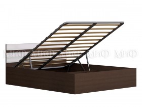 Кровать с подъемным механизмом Нэнси 1,4м (Венге/белый глянец) в Колпашево - kolpashevo.katalogmebeli.com | фото