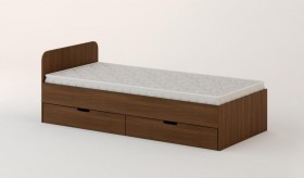 Кровать с ящиками 900 (Орех темный) в Колпашево - kolpashevo.katalogmebeli.com | фото 1