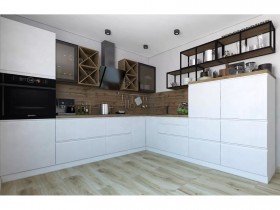 Модульная кухня Бронкс 1,8 м (Кварц) в Колпашево - kolpashevo.katalogmebeli.com | фото 5