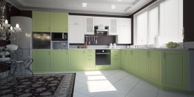 Модульная кухня Парма 1,6 м (Бирюза) в Колпашево - kolpashevo.katalogmebeli.com | фото 1